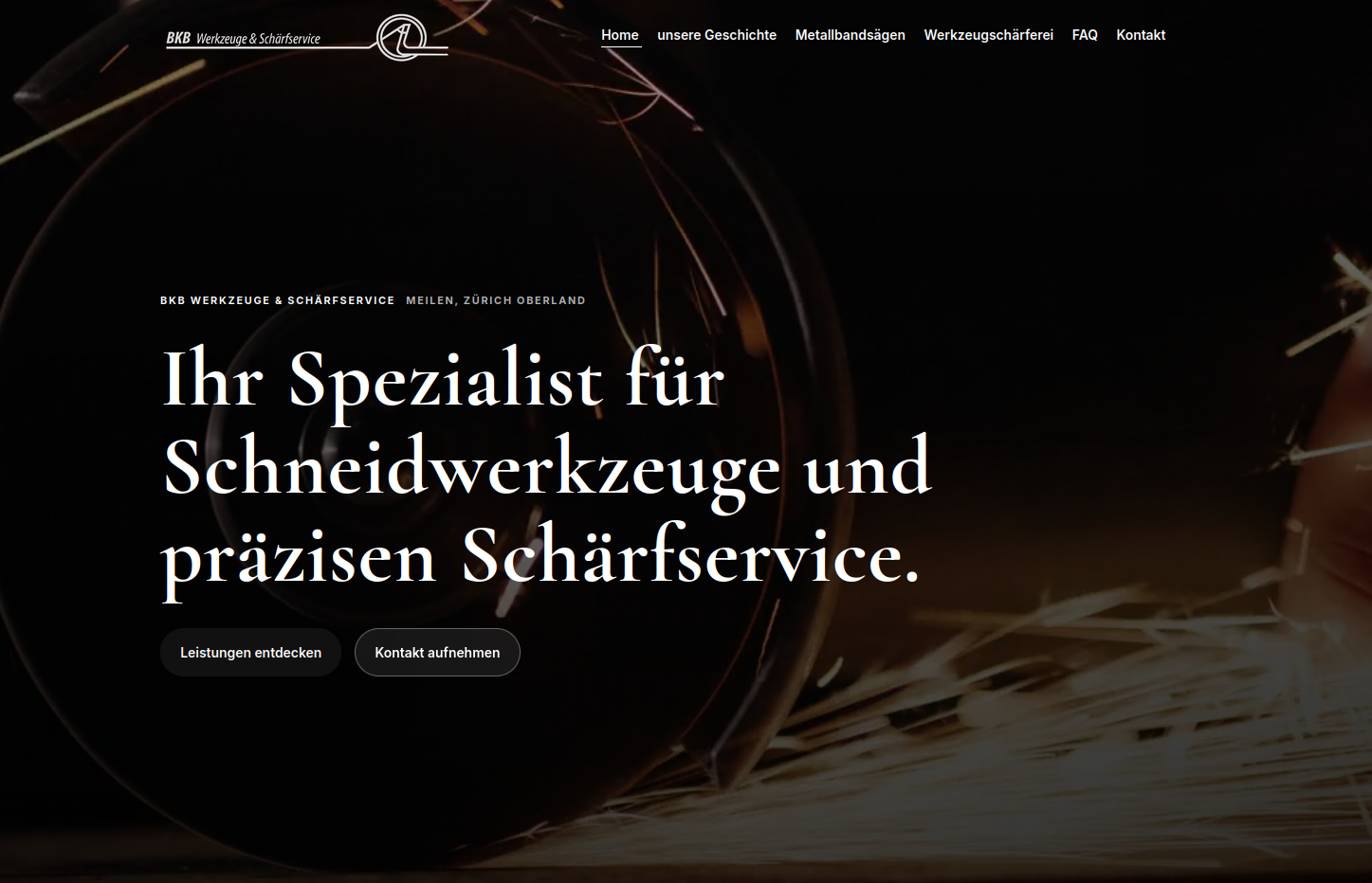 BKB Werkzeuge & Schärfservice Homepage für Metallbandsägen und Werkzeugschärferei